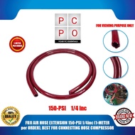 PC PO FUJI AIR HOSE EXTENSION 150-PSI 1/4inc (1-METER per ORDER), BEST FOR CONNECTING HOSE