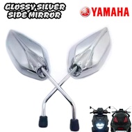 YAMAHA EGO SOLARIZ- SIDE MIRROR SILVER | Long Stem | Dahon Type | Glossy Motor Accessories|