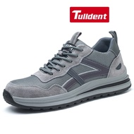 Tulldent Safety Shoes Men Steel Toe Cap Anti-smashing Anti-piercing  Breathable in Khaki