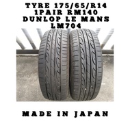 🇯🇵🇯🇵  Tyre 175/65/R14 Dunlop Le Mans LM704  Tyre / Tayar / Tire