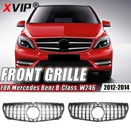 9HDG XVIP Chrome Black Diamonds Style Front Bumper Grille For Mercedes Benz B-Class W246 12-14 B180 