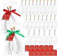 Capoda 24 Pcs Christmas Stocking Stuffers for Men Women - 24 Head Massagers with Christmas Cards & G