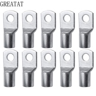GREATAT 10Pcs Cable Connector Kit SC16-6 SC25-6 SC35-6 Durable Tinned Copper Lugs Ring
