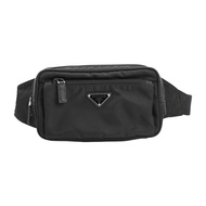 【二手】Prada PRADA Body Bag Re-Nylon x Saffiano Leather Belt Bag 2VL977 Re-Nylon 黑色