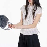 สาวหวานอเนกประสงค์ลายเสื้อแขนสั้นเอว Cinch บิน Turn-Down COLLAR ผ้าฝ้ายชุดมินิชุดสตรีแฟชั่น