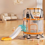 Children's Trampoline Slide Home Baby Indoor Jumping Bed Children Baby Bouncing Bed Rub Bed Family T