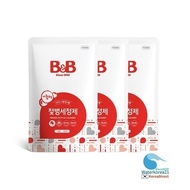Korea[B&amp;B]Baby Feeding Bottle Bubble Cleanser Bubble Type (Refill) 400ml x 3 Infant Milk Bottles