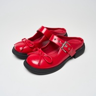 MellowCo รองเท้าแมรี่เจนเปิดส้น Mary Jane Mules รุ่น Tulip Sheen M3-B5007