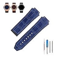 Big Bang 25mm Leather Replacement Watch Strap Fits Hublot Big Bang 19mm x 25mm x 22mm Watch Strap for Men and Women (No Metal Buckle)