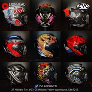 SG SELLER EVO RS9 MOTORCYCLE HELMET 2024 RS9 SUNVISOR PSB APPROVED
