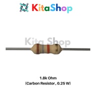 Resistor 1.8k Ohm (Carbon - 0.25W)