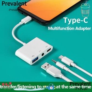 PREVALENT Type-C to 3.5m Tablet Headphone USB Splitter Audio Converter