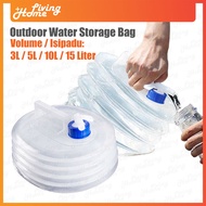 Outdoor Foldable Drinking Water Storage Bag Water Tap Beg Air Camping 3 / 5 / 10 / 15 Liter