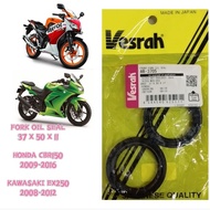 FORK OIL SEAL KAWASAKI EX250 2008-2012 HONDA CBR150 2009-2016 VESRAH JAPAN 37 50 11 37X50X11 37-50-1