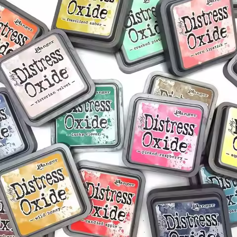 19 Color Oxidized Mixed Dye Printing Mud Mottled Color Paper Art Printing Mud Dyeing Card Creative H