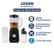 [NEW ARRIVAL] JOGEN BL 4165 Glass Blender 600W 1.5L with Grinder and Portable Bottle Multi-Function