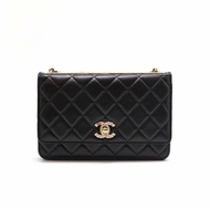 CHANEL 水鑽雙C Trendy WOC - 黑金