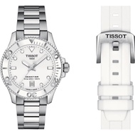 TISSOT T120.210.11.011.00 T1202101101100 Unisex Watch SEASTAR 1000 36MM Quartz Diving White Dual Bands *Original