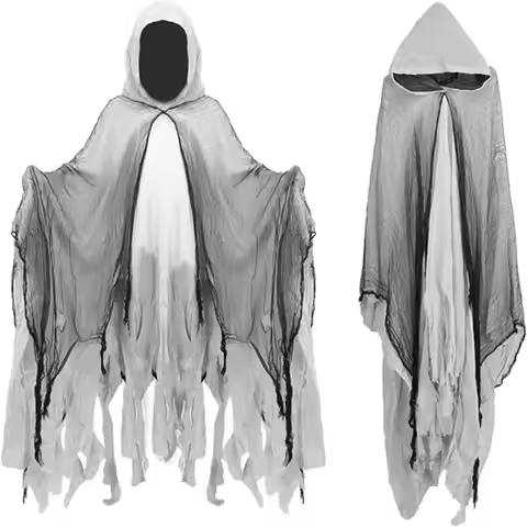 Grim Reaper Costume Cloak with Hood Dune Costume Medieval Renaissance Cloak Halloween Witch Wizard V