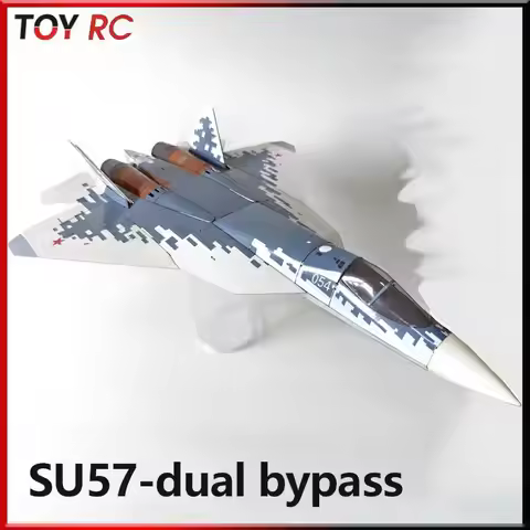 Model Aircraft Su-57 Dual 30 Channel Remote Control Assembly Model Aircraft Desktop Ornament Fixed W