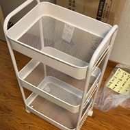 ~~ Small Stroller Rack Floor-standing Multi-Layer Kitchen Mobile Storage Rack Snack Rack Household B