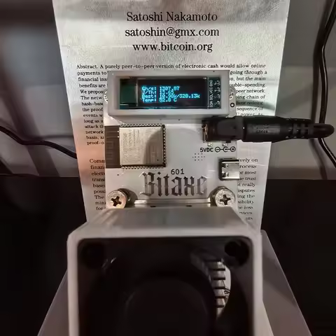 Bitaxe Gamma 601 1.2TH/s Open Source Bitcoin Miner With Power Supply Personal blockchain crypto coin