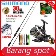 Shimano Rod Fishing Set Combo Reel  Joran Pancing Spinning Rod 1 Set Reel Spinning BC Surf Reel Jigging Ultralight Panta