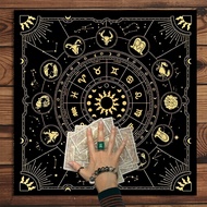Enchanting Tarot Altar Cloth 1PC, Zodiac & Star Designs for Rituals & Festive Moods Table Cloth