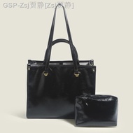 Zaraมีนกระเป๋าทรงสี่เหลี่ยมมีหูหิ้วสะพายไหล่ใหม่กระเป๋าถือกระเป๋าสะพายข้างความจุมากสำหรับผู้หญิงสูงว