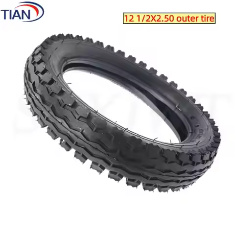 12 1/2X2.50 Electric Bicyclewheel Tire 12x2.50 64-203 Tyre Fits for 12'' Children's Bicycle E-Bike W