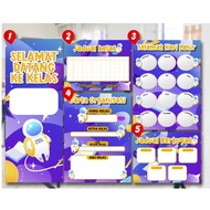 Set Keceriaan Kelas - Jadual Bertugas | Jadual Kelas | Carta Organisasi Kelas | Selamat Hari Jadi | 