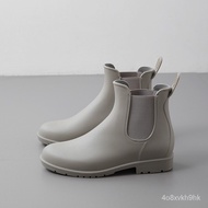 Yumu New Stylish Water Shoes Ladies' Short Rain Boots Non-Slip Rain Boots Rubber Shoes Shoe Cover Adult Chelsea Waterpro