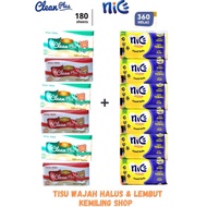 Tissue/ Tissue Pack of 6 NICE 180 sheets and Tissue Pack of 6 Facial Tissue