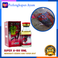 Super A 100 15 ml Obat Turun Urat Ayam Bangkok Obat kaki Pincang Obat Luka Jalu Obat Ayam Pincang Ob