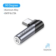Vention Bộ Chuyển Đổi Âm Thanh Type C 3.5Mm USB-C Đầu Đực Sang Đầu Cái 3.5Mm Bộ Chuyển Đổi Góc Hỗ Tr