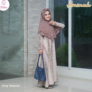 FAUZ - AMINAH STRIP - GAMIS WOLLPECH PREMIUM - GAMIS TERBARU DAN TERPOPULER