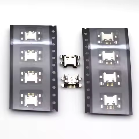 100pcs Micro USB Jack Charging Socket Port Plug Dock Connector 5pin For HUAWEI 7C 7S 7A 7X 8E HONOR 