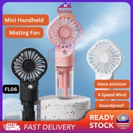 Handheld Fan Mini Mist Air Cooler Portable USB Rechargeable Cooling Humidifier Summer Heat Dissipation Spray Fan