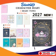 Sanrio 2027 Diary B6 Lined / B6 Block / A6 Slim Character Planner October Start