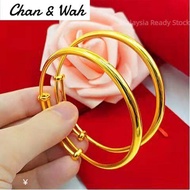 Gold 916 Original Malaysia Gelang Tangan Perempuan Viral Murah Emas Bangkok Original Cop 916 Charm Gold Birthday Gift