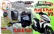 Domino Switch For Honda Click Plug and Play for 125i and 150i v2 | v3 | C160i Plug and Play 100%