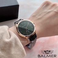 宾马 BALMER 9166M BRG-4 Classic Women Watch with Sapphire glass and Rosegold Case Black Stainless Steel
