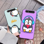 Samsung a80 case with penguin print