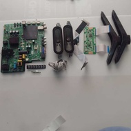 PHISON PTV-E5520S 55" TV , MAIN BOARD,TCON,  POWER BUTTON, SPEAKER, RIBBON CARD AND KAKI