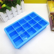 全新 矽膠製冰模具 15格冰盒 輕鬆做口味漂亮冰塊 天藍色