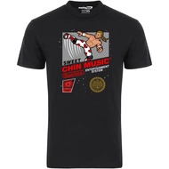 Men's cotton T-shirt Sweet Chin Music Shawn Michaels Wrestling 8-Bit Gaming System Style Graphic Tee