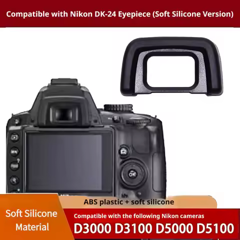 DK-24 Anti-slip Soft Silicone DK-24 Eye Cup Replacement for Nikon D3000 D3100 D3200 D5000 D5100 DSLR