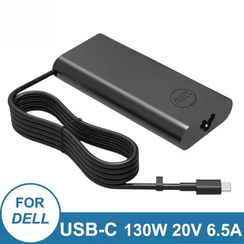 130W USB-C Type C 20V 6.5A Laptop Adapter For Dell XPS 15 9570 9575 DA130PM170 HA130PM170 HA130PM130