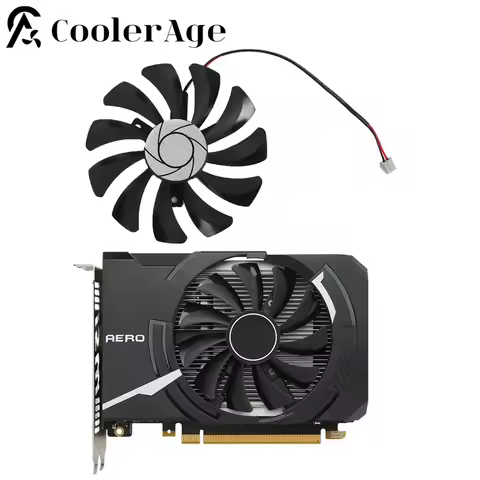 85MM HA9010H12F-Z GTX1650 2Pin Video Card Fan For MSI GeForce GTX 1650 AERO ITX 4G OC Graphics Card 