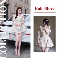 Rubi Store V77 high-end off-the-shoulder lace design dress